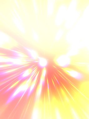 Parlak, canlı ve renkli duvar kağıtları. Parlayan parçacıkları ve çizgileri olan ışık patlaması yıldızı. Güzel soyut ışın arkaplanı.