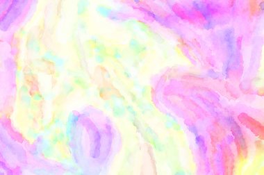 Modern fırça darbeleri. Poster, duvar sanatı, afiş, kart, kitap kapağı veya ambalaj için rahatlatıcı kompozisyonun yumuşak renkli çizimi. Pastel renklerle suluboya.