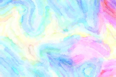 Modern fırça darbeleri. Poster, duvar sanatı, afiş, kart, kitap kapağı veya ambalaj için rahatlatıcı kompozisyonun yumuşak renkli çizimi. Pastel renklerle suluboya.