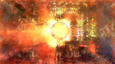 Tuval üzerinde etkileyici fırçalanmış resim. Soyut doku. 2D çizim. Geniş fırça darbeleri. Modern dijital sanat. Çağdaş fırça. Modern ifade. Popüler biçim boyanmış resim.