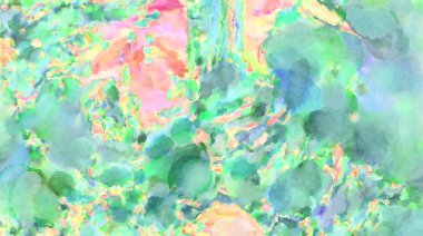 Modern fırça darbeleri. Poster, duvar sanatı, afiş, kart, kitap kapağı veya ambalaj için rahatlatıcı kompozisyonun yumuşak renkli çizimi. Pastel renklerle suluboya.