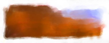 Soyut renkli suluboya çerçeve beyaz arkaplanda izole edildi. Dijital resim. Tasarım veya metnin için fırça şablonu.