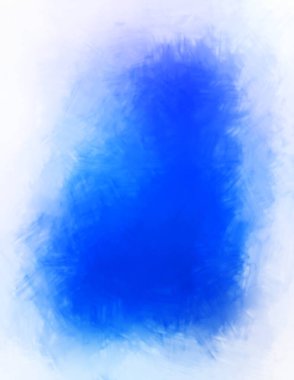 Vahşi ve büyük fırça darbeleri. Beyaz arka planda fırçalanmış soyut resim. Fırça darbesi ile boyanmış. Boya darbeleri. 2B Görüntü.