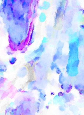 Modern fırça darbeleri. Poster, duvar sanatı, afiş, kart, kitap kapağı veya ambalaj için rahatlatıcı kompozisyonun yumuşak renkli çizimi. Pastel renklerle suluboya.