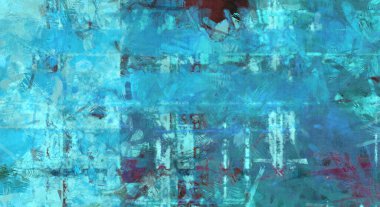 Kaos duvarı sanatı. Sanatsal canlılık ve renkli duvar kâğıdı. Kaotik resim. Taranmış Boyalı Soyut Arkaplan. Fırça darbesi ile boyanmış. Tuval üzerinde etkileyici fırçalanmış resim