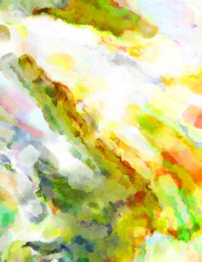 Modern fırça darbeleri. Poster, duvar sanatı, afiş, kart, kitap kapağı veya ambalaj için rahatlatıcı kompozisyonun yumuşak renkli çizimi. Pastel renklerle suluboya.