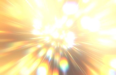 Parlak, canlı ve renkli duvar kağıtları. Parlayan parçacıkları ve çizgileri olan ışık patlaması yıldızı. Güzel soyut ışın arkaplanı.