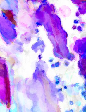 Modern fırça darbeleri. Poster, duvar sanatı, afiş, kart, kitap kapağı veya ambalaj için rahatlatıcı kompozisyonun yumuşak renkli çizimi. Pastel renklerle suluboya.