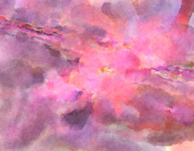 Modern fırça darbeleri. Poster, duvar sanatı, afiş, kart, kitap kapağı veya ambalaj için rahatlatıcı kompozisyonun yumuşak renkli çizimi. Pastel renklerle suluboya.