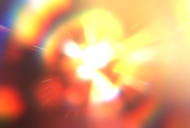 Parlak, canlı ve renkli duvar kağıtları. Parlayan parçacıkları ve çizgileri olan ışık patlaması yıldızı. Güzel soyut ışın arkaplanı.