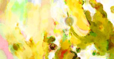 Modern fırça darbeleri. Poster, duvar sanatı, afiş, kart, kitap kapağı veya ambalaj için rahatlatıcı kompozisyonun yumuşak renkli çizimi. Pastel renklerle suluboya.