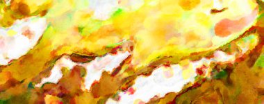 Modern fırça darbeleri. Poster, duvar sanatı, afiş, kart, kitap kapağı veya ambalaj için rahatlatıcı kompozisyonun yumuşak renkli çizimi. Pastel renklerle suluboya.