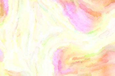 Modern fırça darbeleri. Poster, duvar sanatı, afiş, kart, kitap kapağı veya ambalaj için rahatlatıcı kompozisyonun yumuşak renkli çizimi. Pastel renklerle suluboya.