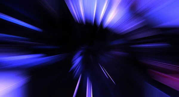 Rychlé Vysokorychlostní Rozostření Pozadí Zoomu Technologie Světla Abstraktní Tapety Barevné — Stock fotografie