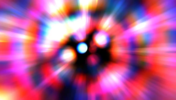 Glossy Vibrant Colorful Wallpaper Light Explosion Star Glowing Particles Lines — Stock Photo, Image