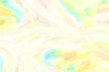 Modern fırça darbeleri. Poster, duvar sanatı, afiş, kart, kitap kapağı veya ambalaj için rahatlatıcı kompozisyonun yumuşak renkli çizimi. Pastel renklerle suluboya.