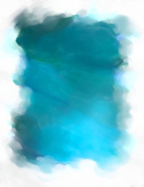 Soyut renkli suluboya çerçeve beyaz arkaplanda izole edildi. Dijital resim. Tasarım veya metnin için fırça şablonu.