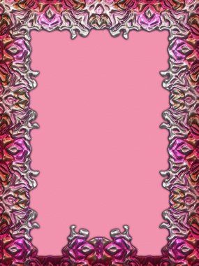 Çerçeve kağıdı. Kart, davetiye ya da albüm olarak harika bir kullanım. Fantezi 3D çizim arka planı. Zarif duvar kâğıdı. Metnin için şablon.