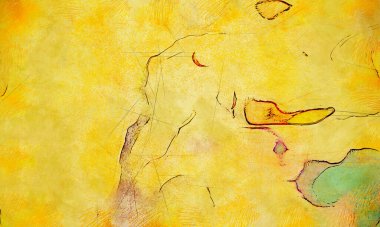 Boya üzerine ekşi mürekkep çizimi. Vahşi soyut illüstrasyon arka planı. Yaratıcı renkli duvar kağıdı. Aşırı kasvetli duvar kapağı. Kaotik resim.