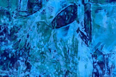 Kaos duvarı sanatı. Sanatsal canlılık ve renkli duvar kâğıdı. Kaotik resim. Taranmış Boyalı Soyut Arkaplan. Fırça darbesi ile boyanmış. Tuval üzerinde etkileyici fırçalanmış resim