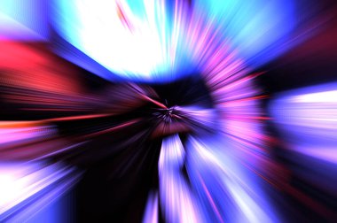 Hızlı yüksek hız bulanıklaştırma arkaplanı. Işık teknolojisi soyut duvar kağıdı. Renkli ışık enerjisi parlamaları. Çarpık grafik hareket arkaplanı. Dinamik patlama flaşı. İvme etkisi.