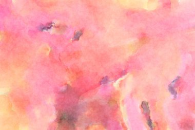 Modern fırça darbeleri. Poster, duvar sanatı, afiş, kart, kitap kapağı veya ambalaj için rahatlatıcı kompozisyonun yumuşak renkli çizimi. Pastel renklerle suluboya.