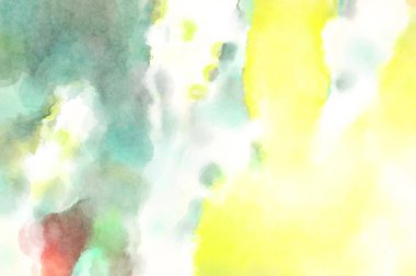 Modern fırça darbeleri. Poster, duvar sanatı, afiş, kart, kitap kapağı veya ambalaj için rahatlatıcı kompozisyonun yumuşak renkli çizimi. Pastel renklerle suluboya.