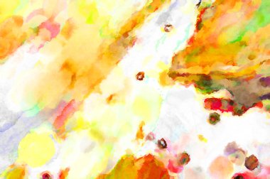 Modern fırça darbeleri. Poster, duvar sanatı, afiş, kart, kitap kapağı veya ambalaj için rahatlatıcı kompozisyonun yumuşak renkli çizimi. Pastel renklerle suluboya.