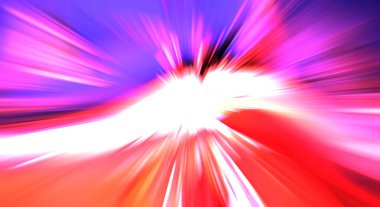 Hızlı yüksek hız bulanıklaştırma arkaplanı. Işık teknolojisi soyut duvar kağıdı. Renkli ışık enerjisi parlamaları. Çarpık grafik hareket arkaplanı. Dinamik patlama flaşı. İvme etkisi.