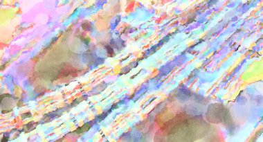 Modern fırça darbeleri. Poster, duvar sanatı, afiş, kart, kitap kapağı veya ambalaj için rahatlatıcı kompozisyonun yumuşak renkli çizimi. Pastel renklerle suluboya.