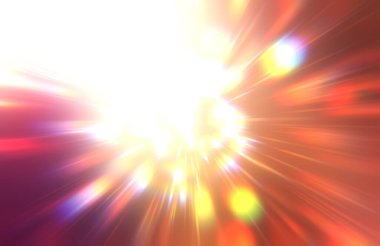 Parlak, canlı ve renkli duvar kağıtları. Parlayan parçacıkları ve çizgileri olan ışık patlaması yıldızı. Güzel soyut ışın arkaplanı.