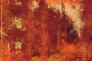 Kaos duvarı sanatı. Sanatsal canlılık ve renkli duvar kâğıdı. Kaotik resim. Taranmış Boyalı Soyut Arkaplan. Fırça darbesi ile boyanmış. Tuval üzerinde etkileyici fırçalanmış resim