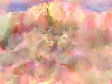 Modern fırça darbeleri. Poster, duvar sanatı, afiş, kart, kitap kapağı veya ambalaj için rahatlatıcı kompozisyonun yumuşak renkli çizimi. Pastel renklerle suluboya.