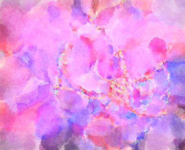 Modern fırça darbeleri. Poster, duvar sanatı, afiş, kart, kitap kapağı veya ambalaj için rahatlatıcı kompozisyonun yumuşak renkli çizimi. Pastel renklerle suluboya.