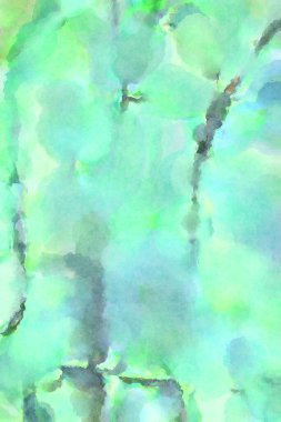 Modern fırça darbeleri. Poster, duvar sanatı, afiş, kart, kitap kapağı veya ambalaj için rahatlatıcı kompozisyonun yumuşak renkli çizimi. Pastel renklerle suluboya.