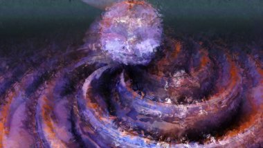 Tuval üzerinde etkileyici fırçalanmış resim. Soyut doku. 2D çizim. Geniş fırça darbeleri. Modern dijital sanat. Çağdaş fırça. Modern ifade. Popüler biçim boyanmış resim.