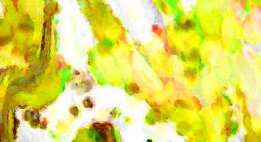 Modern fırça darbeleri. Poster, duvar sanatı, afiş, kart, kitap kapağı veya ambalaj için rahatlatıcı kompozisyonun yumuşak renkli çizimi. Pastel renklerle suluboya.