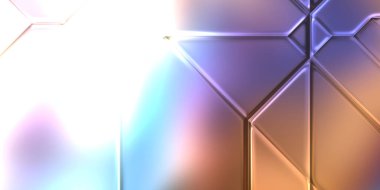 Üç boyutlu metalik panel dokusu. Renkli, parlak, soyut duvar kağıdı. Geometrik teknolojik parlak yansıtıcı arkaplan.