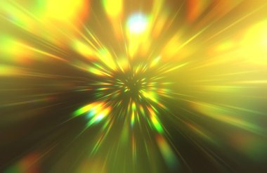 Parlak, canlı ve renkli duvar kağıtları. Parlayan parçacıkları ve çizgileri olan ışık patlaması yıldızı. Güzel soyut ışın arkaplanı.