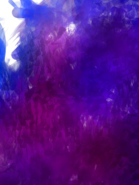 Vahşi ve büyük fırça darbeleri. Beyaz arka planda fırçalanmış soyut resim. Fırça darbesi ile boyanmış. Boya darbeleri. 2B Görüntü.