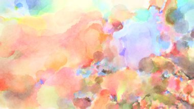 Modern fırça darbeleri. Poster, duvar sanatı, afiş, kart, kitap kapağı veya ambalaj için rahatlatıcı kompozisyonun yumuşak renkli çizimi. Pastel renklerle suluboya.