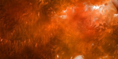 Vahşi ve büyük fırça darbeleri. Beyaz arka planda fırçalanmış soyut resim. Fırça darbesi ile boyanmış. Boya darbeleri. 2B Görüntü.