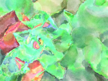 Modern fırça darbeleri. Poster, duvar sanatı, afiş, kart, kitap kapağı veya ambalaj için rahatlatıcı kompozisyonun yumuşak renkli çizimi. Pastel renklerle suluboya.