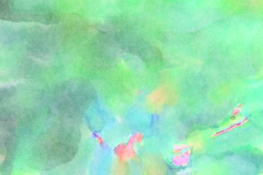 Modern fırça darbeleri. Poster, duvar sanatı, afiş, kart, kitap kapağı veya ambalaj için rahatlatıcı kompozisyonun yumuşak renkli çizimi. Pastel renklerle suluboya.