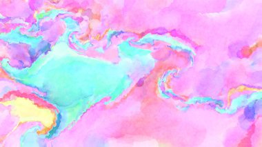 Modern fırça darbeleri. Poster, duvar sanatı, afiş, kart, kitap kapağı veya ambalaj için rahatlatıcı kompozisyonun yumuşak renkli çizimi. Pastel renklerle suluboya.