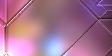 Üç boyutlu metalik panel dokusu. Renkli, parlak, soyut duvar kağıdı. Geometrik teknolojik parlak yansıtıcı arkaplan.
