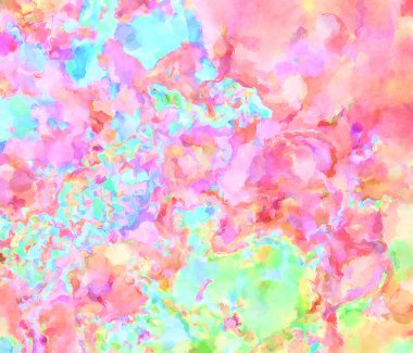 Modern fırça darbeleri. Poster, duvar sanatı, afiş, kart, kitap kapağı veya ambalaj için rahatlatıcı kompozisyonun yumuşak renkli çizimi. Pastel renklerle suluboya.