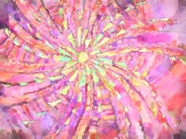 Modern fırça darbeleri. Poster, duvar sanatı, afiş, kart, kitap kapağı veya ambalaj için rahatlatıcı kompozisyonun yumuşak renkli çizimi. Pastel renklerle suluboya.