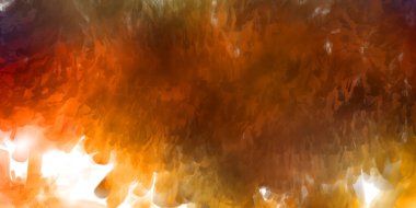 Vahşi ve büyük fırça darbeleri. Beyaz arka planda fırçalanmış soyut resim. Fırça darbesi ile boyanmış. Boya darbeleri. 2B Görüntü.