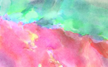 Modern fırça darbeleri. Poster, duvar sanatı, afiş, kart, kitap kapağı veya ambalaj için rahatlatıcı kompozisyonun yumuşak renkli çizimi. Pastel renklerle suluboya.